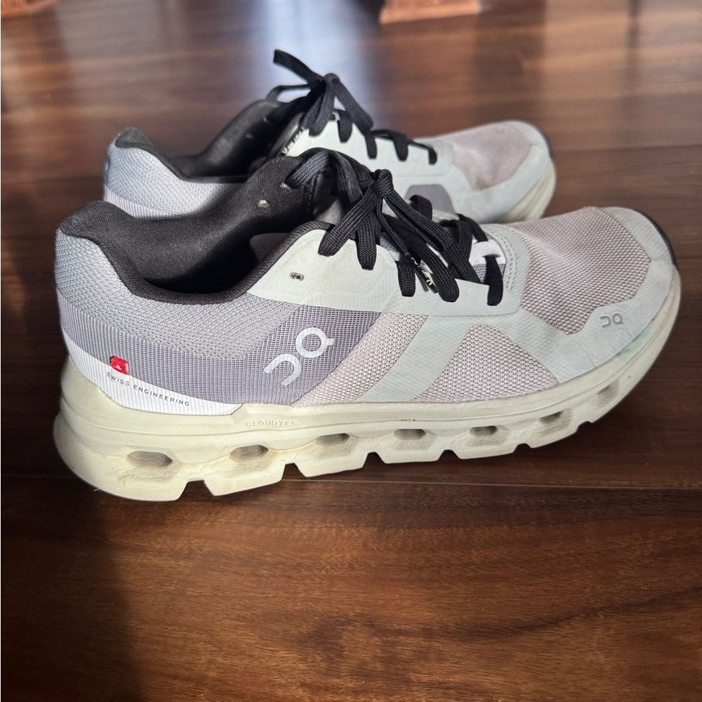 On Running White and Black Sneakers